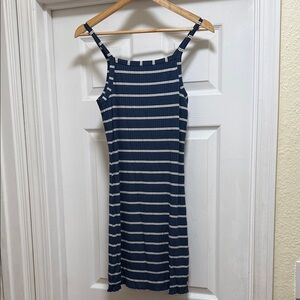 NWT Roxy Navy and White Striped Dress Size M